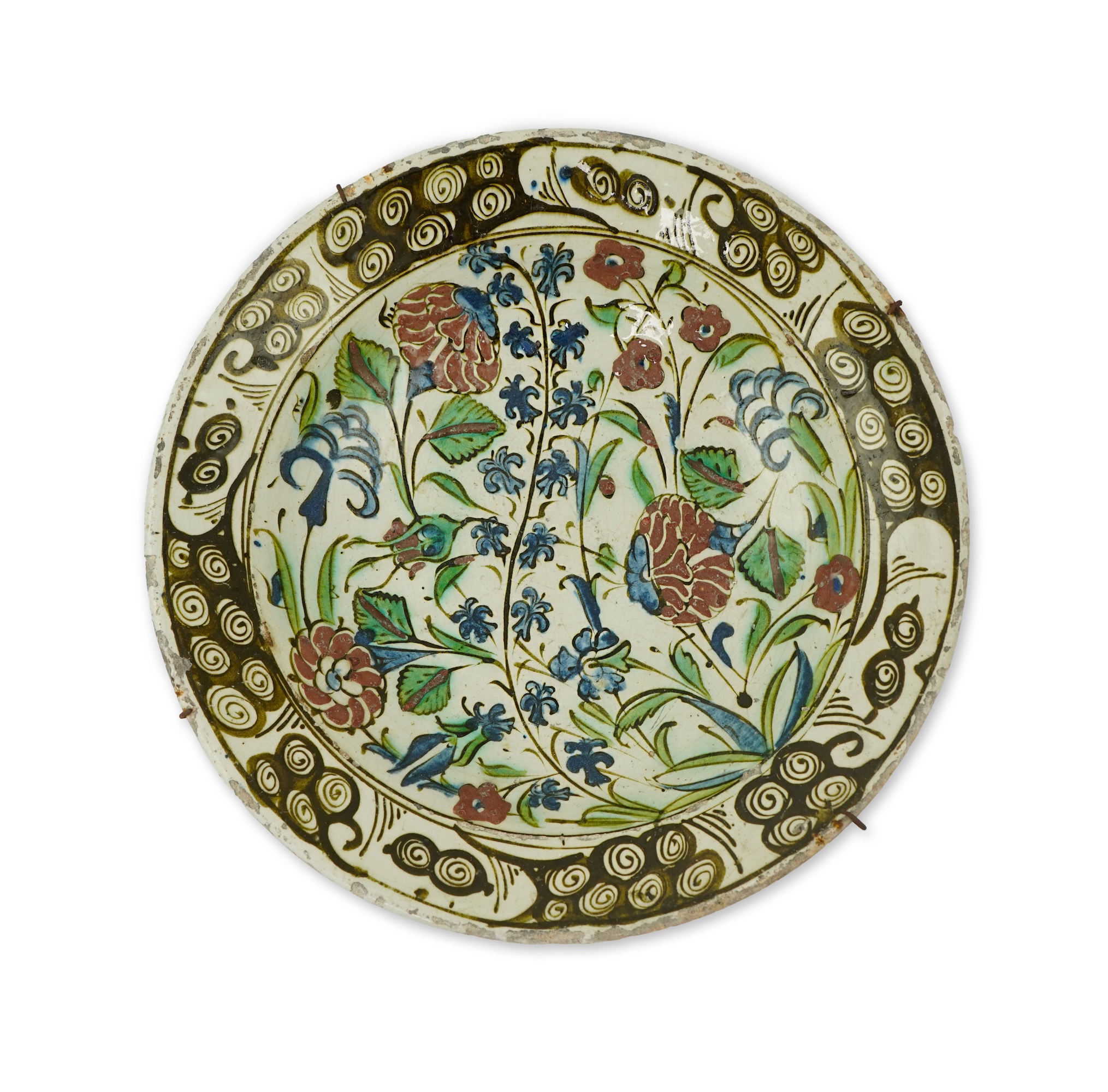 A collection of Indian brass and metalware to include a pierced casket box and Bidriware vases, largest 33cm high